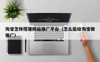 沭阳淘宝怎样搭建网站推广平台（怎么能给淘宝做推广）